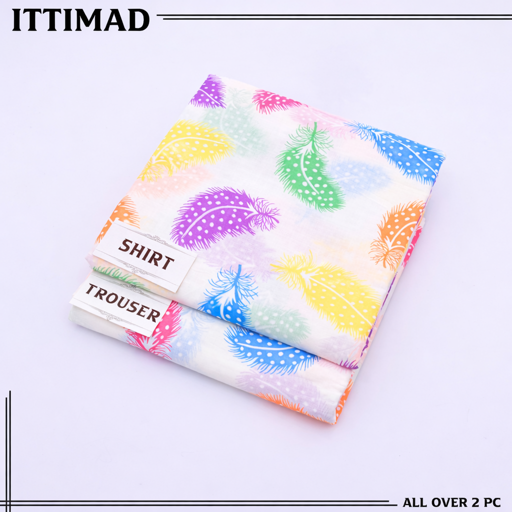 Ittemad Textile Vol 1 Allover Printed Lawn 2PC Suit