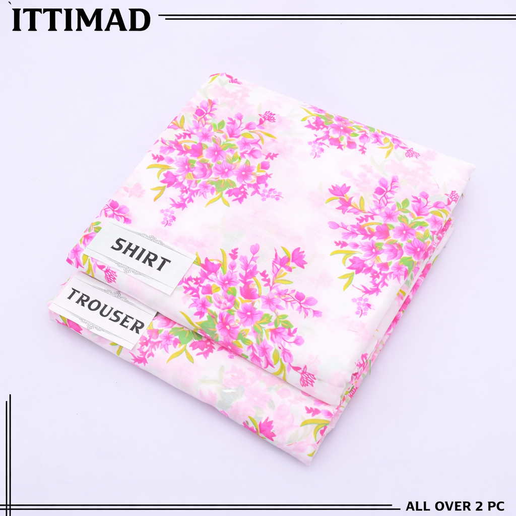 Ittemad Textile Vol 1 Allover Printed Lawn 2PC Suit