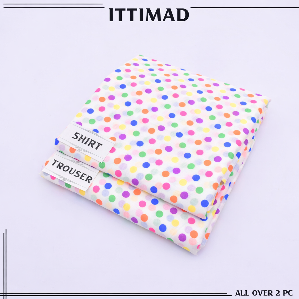 Ittemad Textile Vol 1 Allover Printed Lawn 2PC Suit