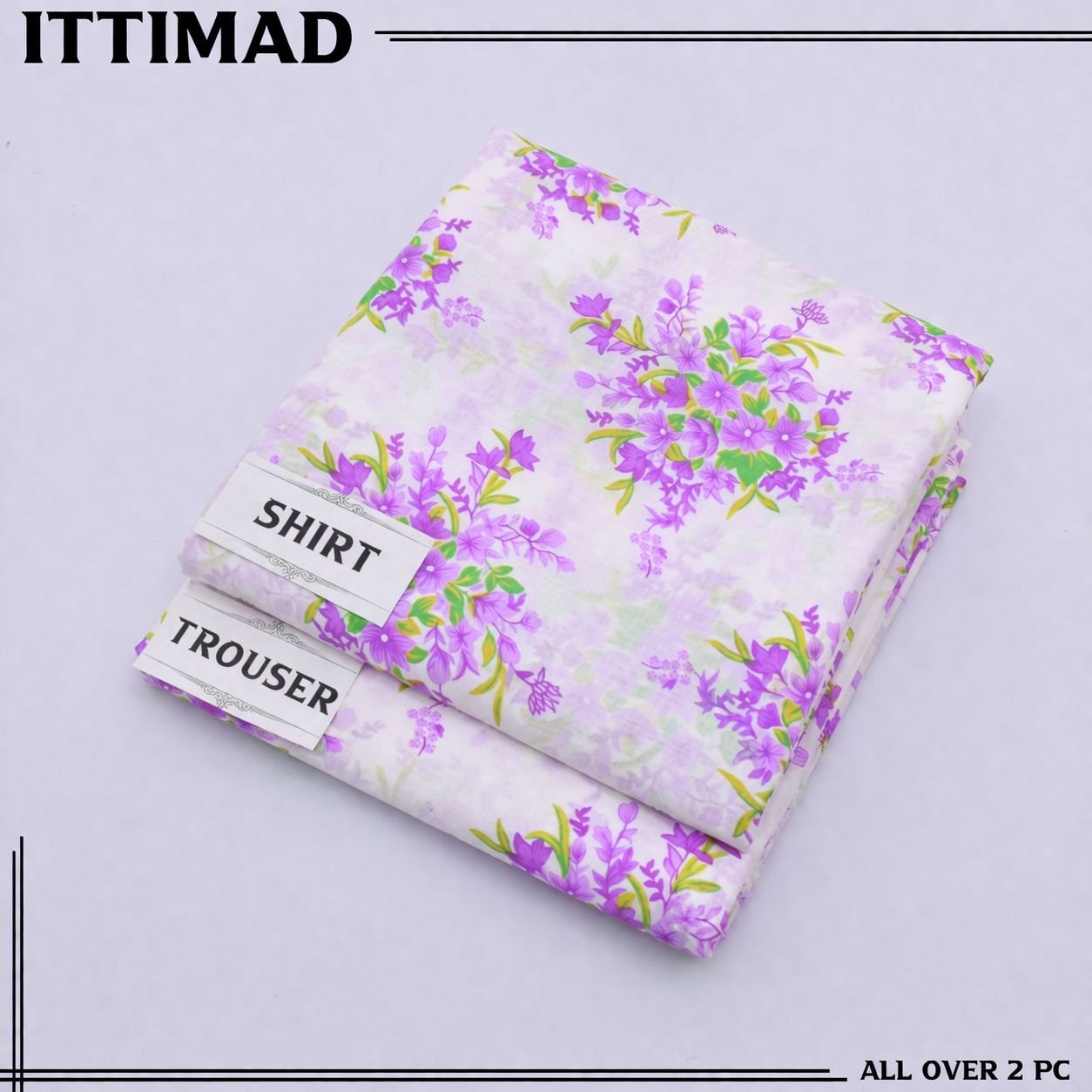 Ittemad Textile Vol 1 Allover Printed Lawn 2PC Suit
