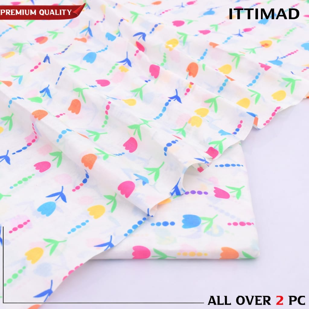 Ittemad Textile Vol 1 Allover Printed Lawn 2PC Suit