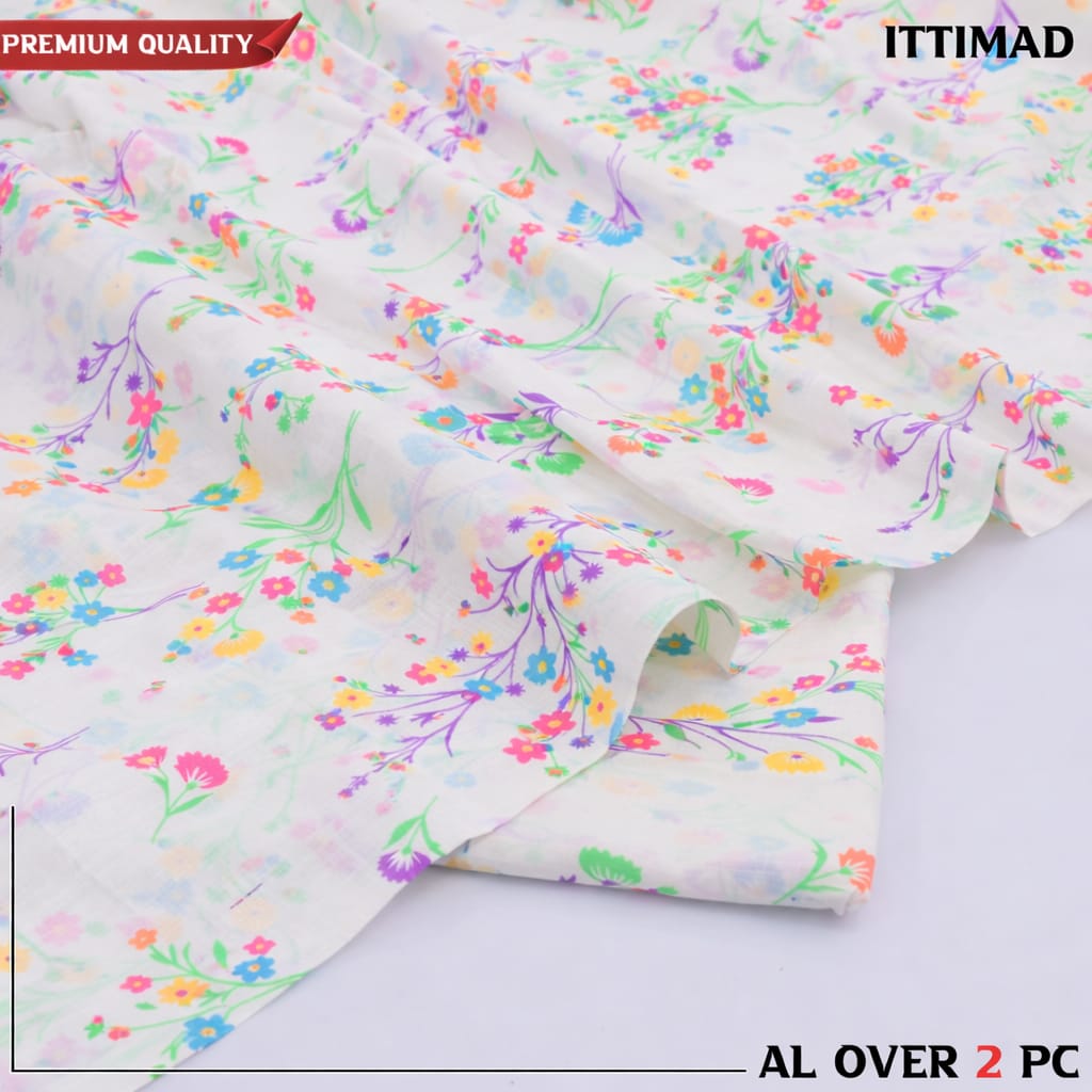 Ittemad Textile Vol 1 Allover Printed Lawn 2PC Suit