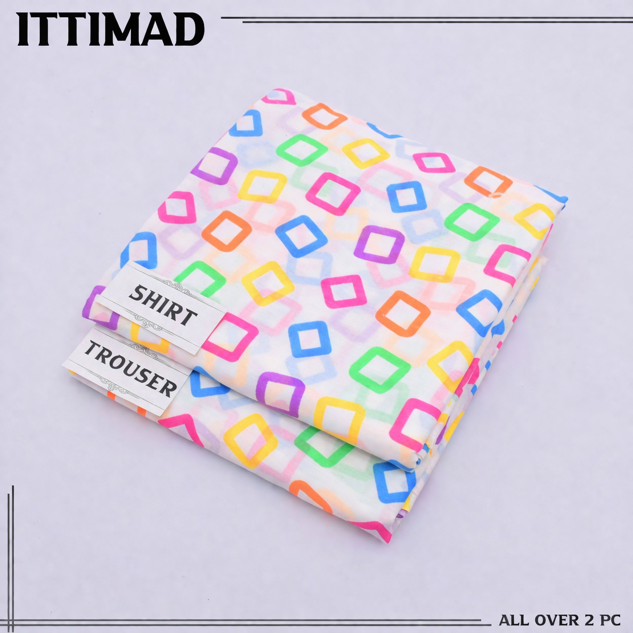 Ittemad Textile Vol 1 Allover Printed Lawn 2PC Suit
