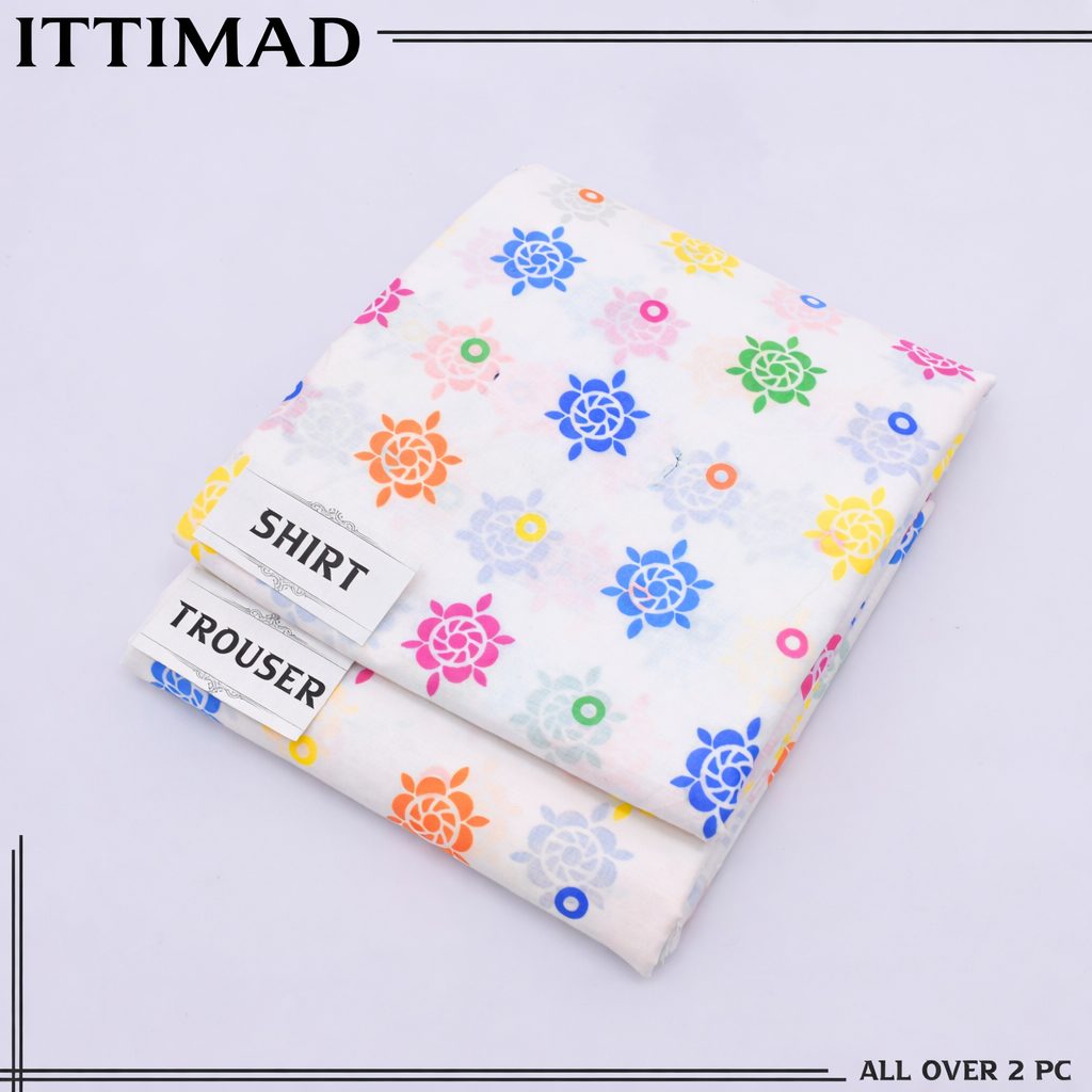Ittemad Textile Vol 1 Allover Printed Lawn 2PC Suit