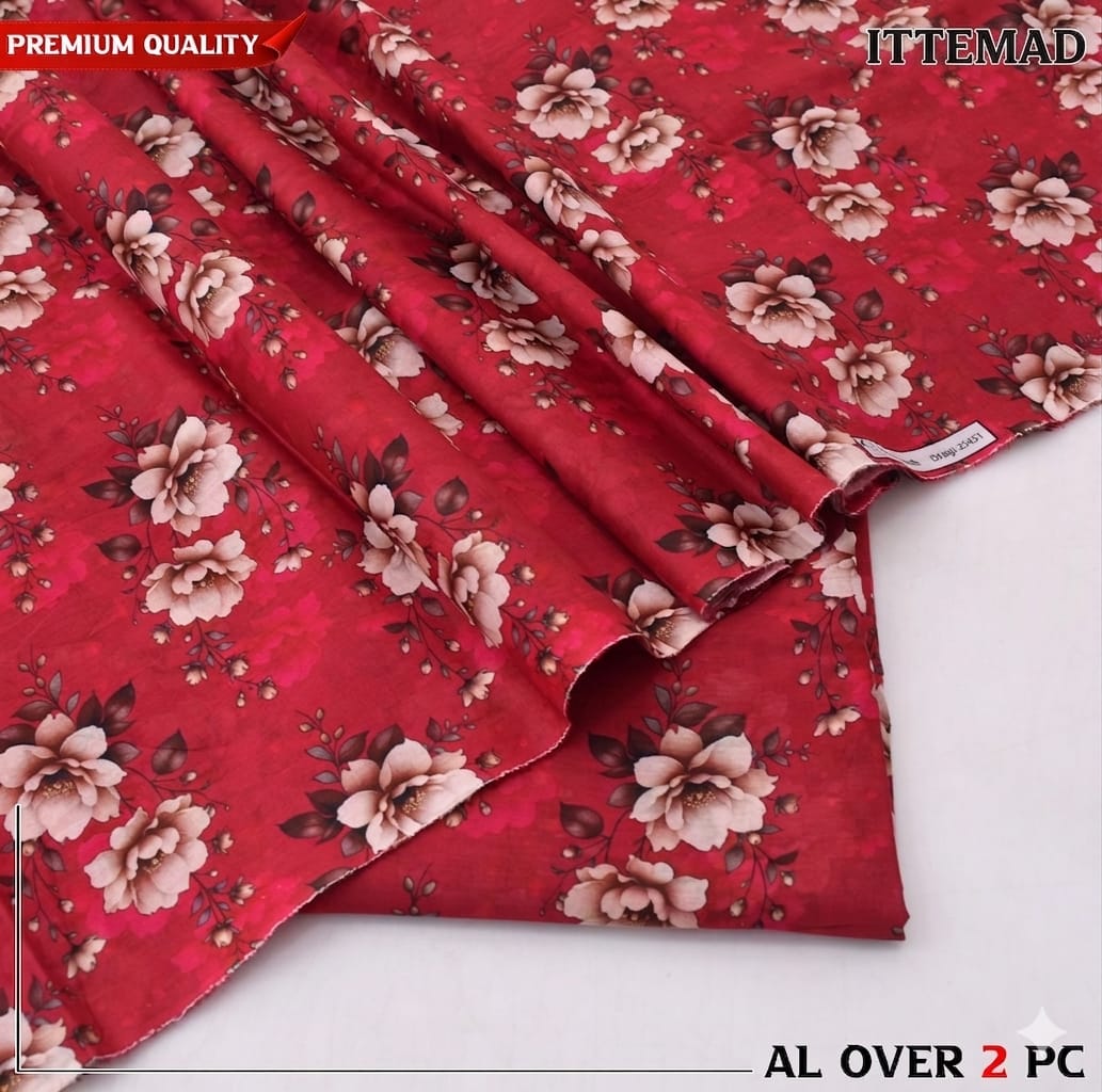 Ittemad Textile Vol 1 Allover Printed Lawn 2PC Suit
