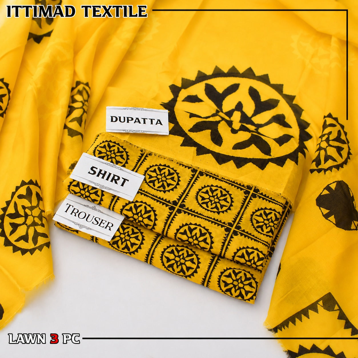 ITTIMAD TEXTILE VOL-4 Allover Suit with Soft Voil Lawn Dupatta