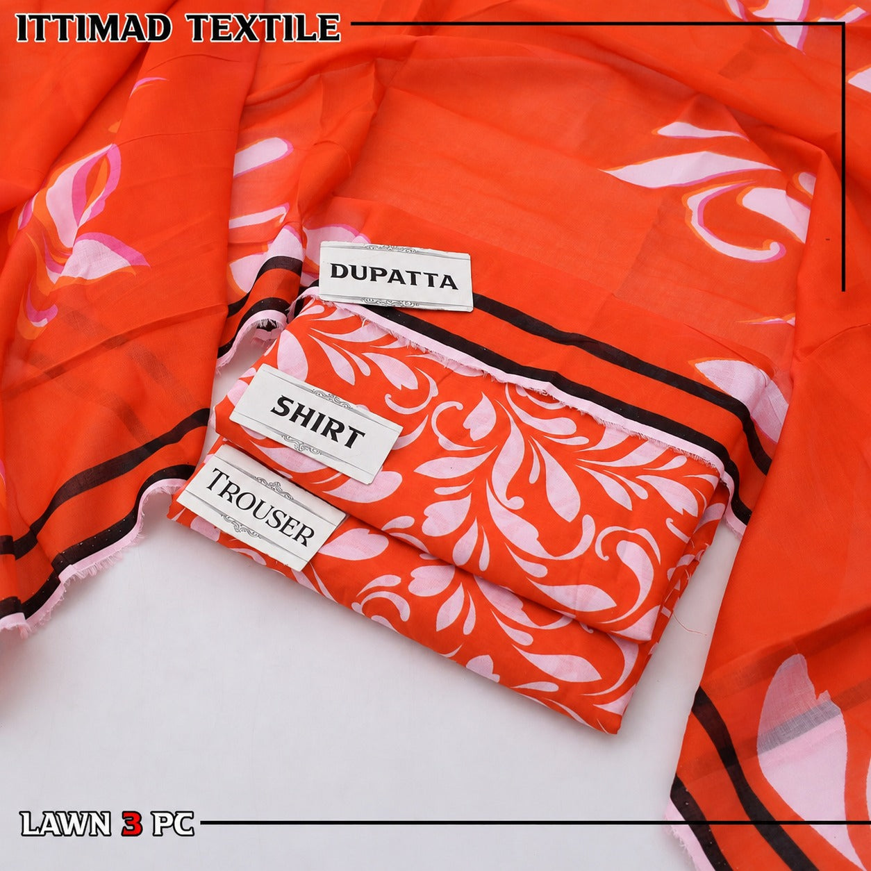 ITTIMAD TEXTILE VOL-4 Allover Suit with Soft Voil Lawn Dupatta