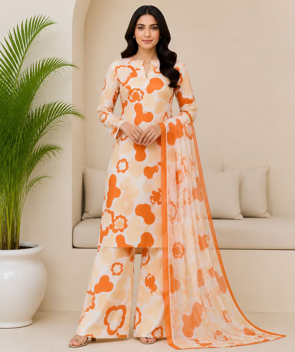 ITTIMAD TEXTILE VOL-2 – ALL-OVER SUIT WITH PURE BHAMPAR DUPATTA