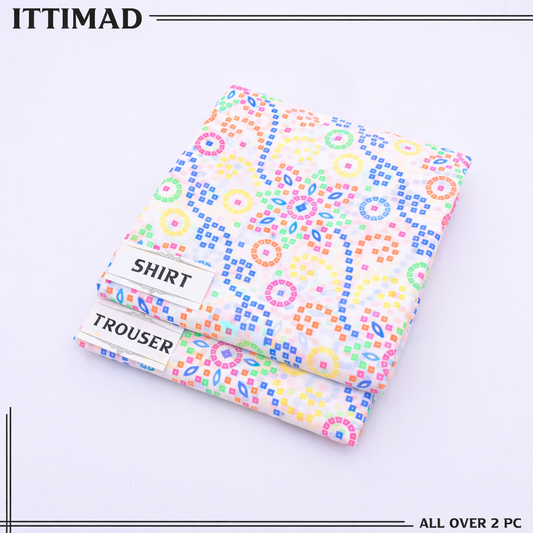 Ittemad Textile Vol 1 Allover Printed Lawn 2PC Suit