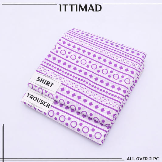 Ittemad Textile Vol 1 Allover Printed Lawn 2PC Suit