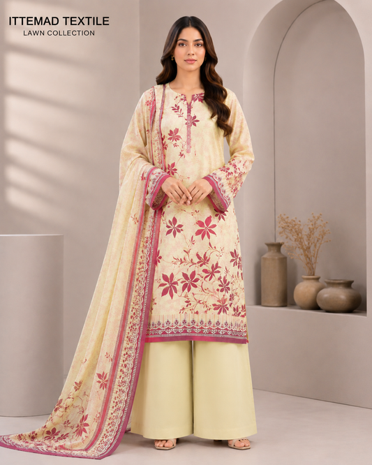 Bana Dora 3 Piece Lawn Suit