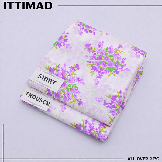 Ittemad Textile Vol 1 Allover Printed Lawn 2PC Suit