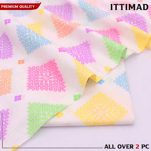 Ittemad Textile Vol 1 Allover Printed Lawn 2PC Suit