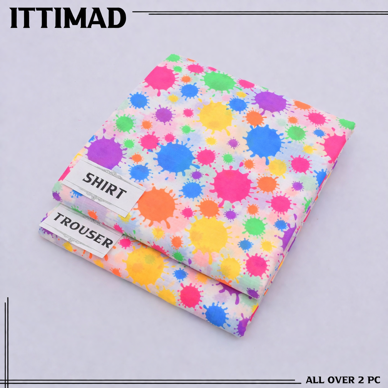 Ittemad Textile Vol 1 Allover Printed Lawn 2PC Suit