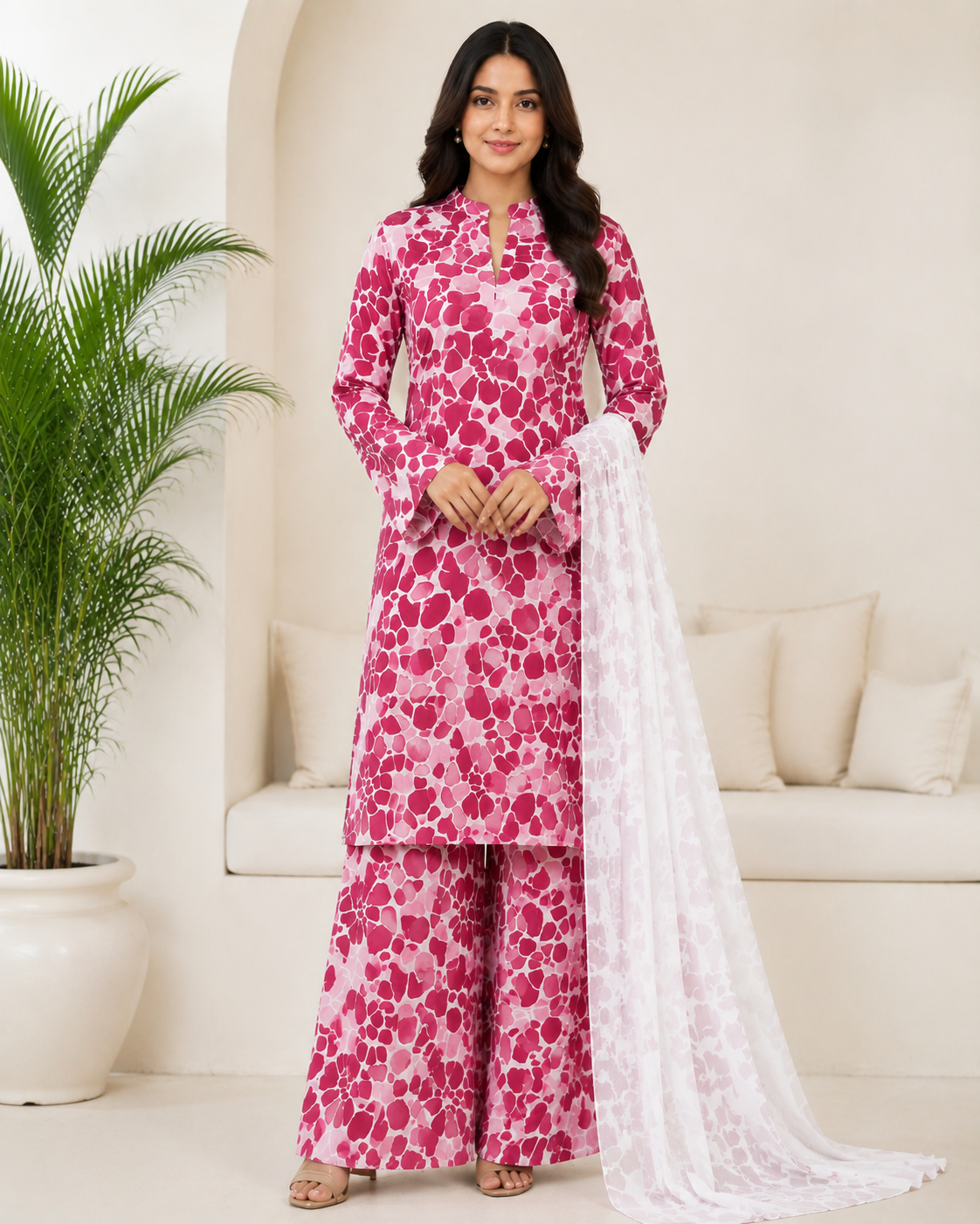 ITTIMAD TEXTILE VOL-2 – ALL-OVER SUIT WITH PURE BHAMPAR DUPATTA