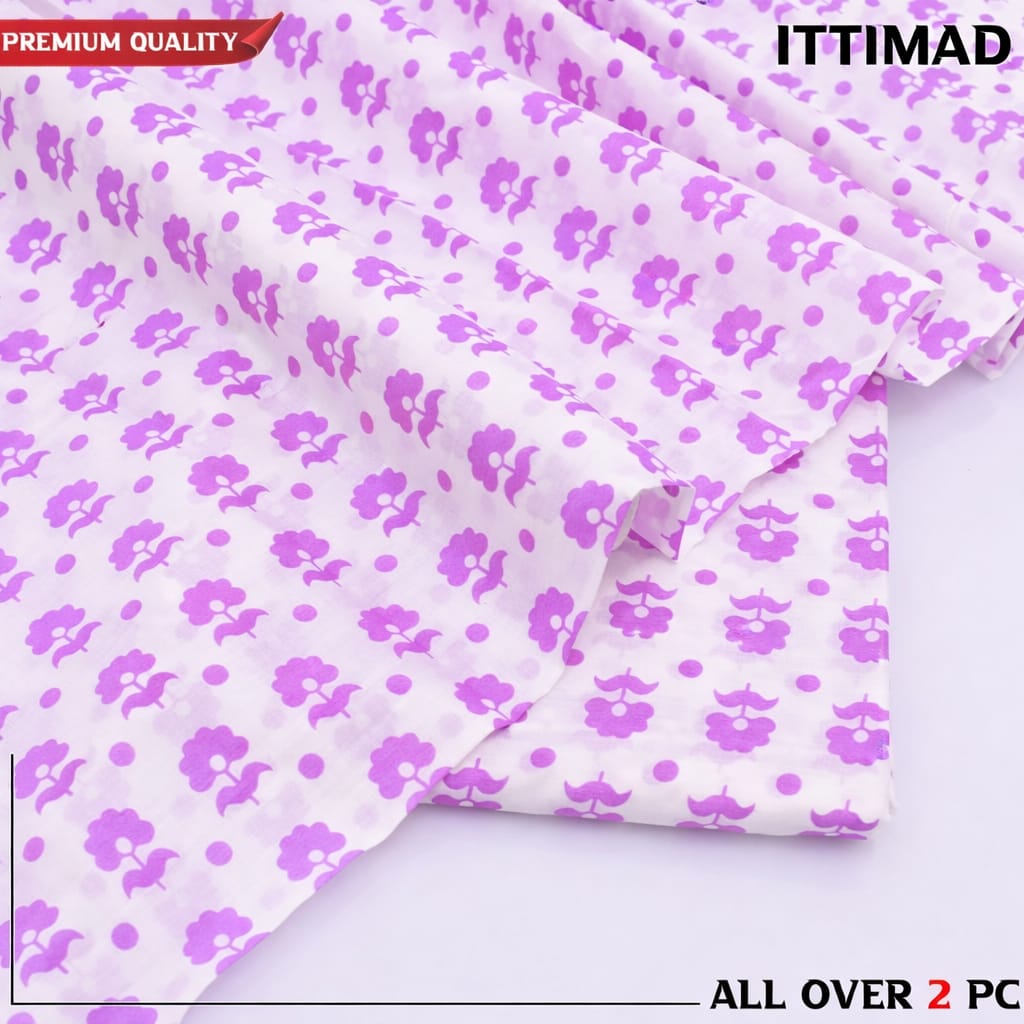 Ittemad Textile Vol 1 Allover Printed Lawn 2PC Suit