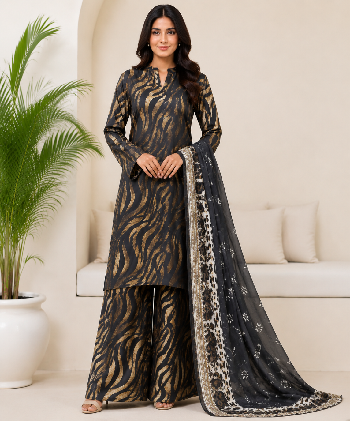 ITTIMAD TEXTILE VOL-2 – ALL-OVER SUIT WITH PURE BHAMPAR DUPATTA