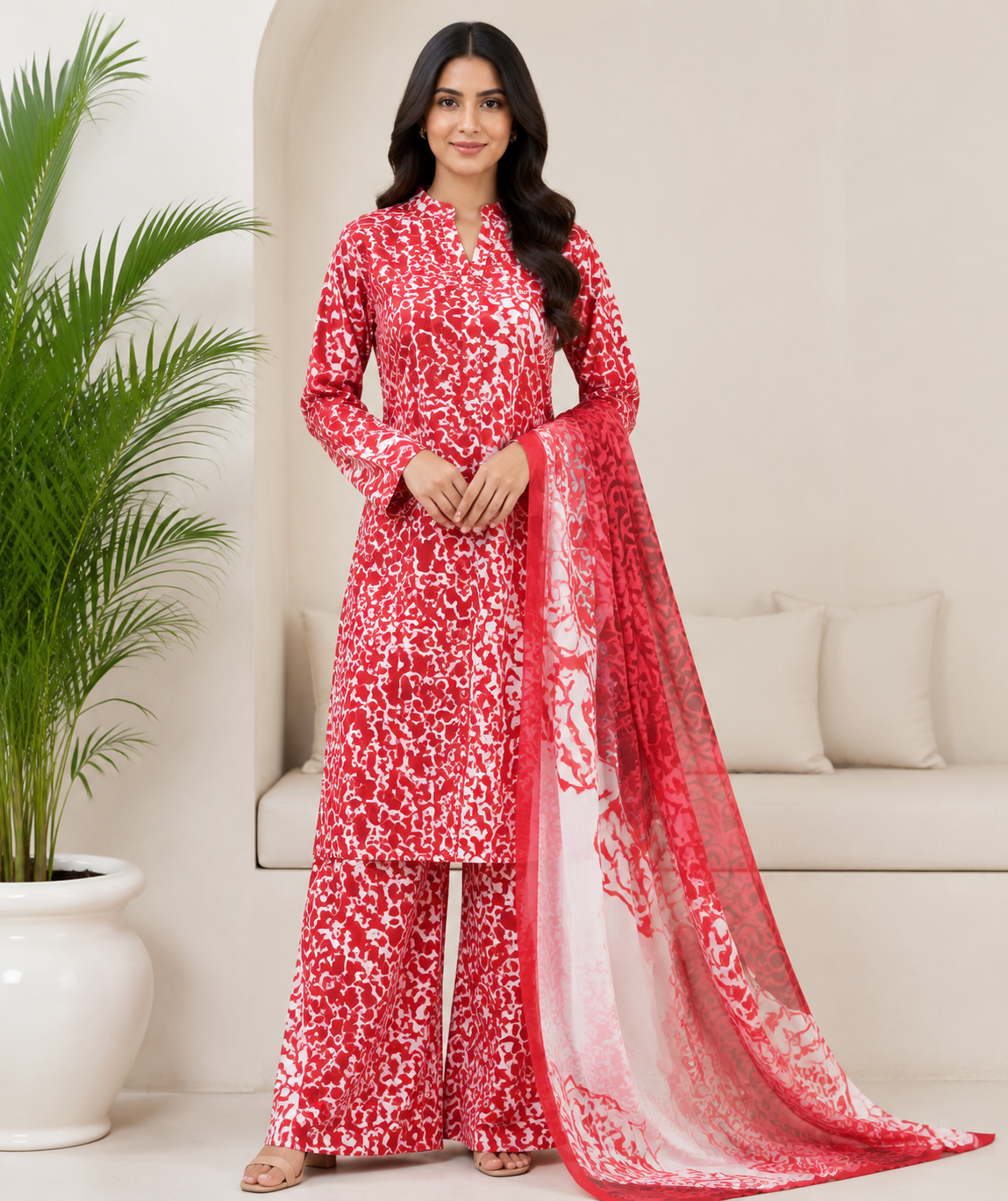 ITTIMAD TEXTILE VOL-2 – ALL-OVER SUIT WITH PURE BHAMPAR DUPATTA