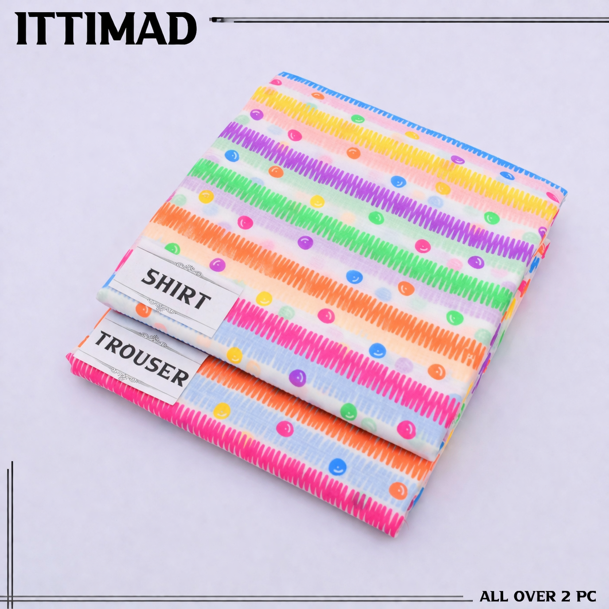 Ittemad Textile Vol 1 Allover Printed Lawn 2PC Suit