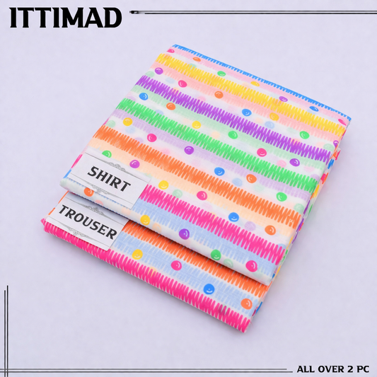 Ittemad Textile Vol 1 Allover Printed Lawn 2PC Suit