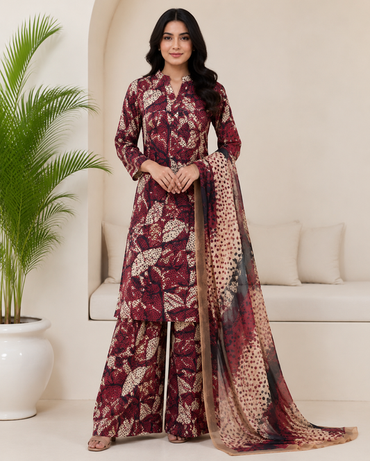 ITTIMAD TEXTILE VOL-2 – ALL-OVER SUIT WITH PURE BHAMPAR DUPATTA