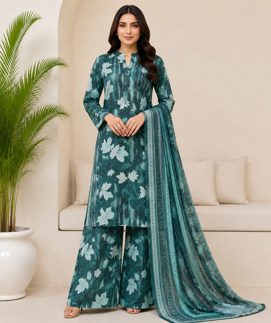 ITTIMAD TEXTILE VOL-2 – ALL-OVER SUIT WITH PURE BHAMPAR DUPATTA