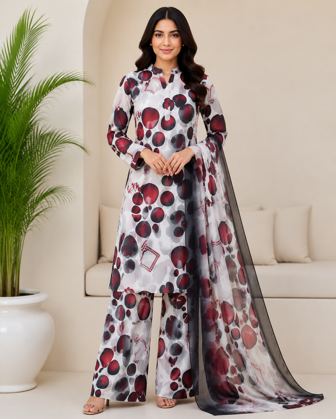 ITTIMAD TEXTILE VOL-2 – ALL-OVER SUIT WITH PURE BHAMPAR DUPATTA
