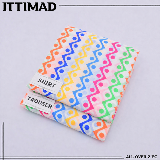 Ittemad Textile Vol 1 Allover Printed Lawn 2PC Suit