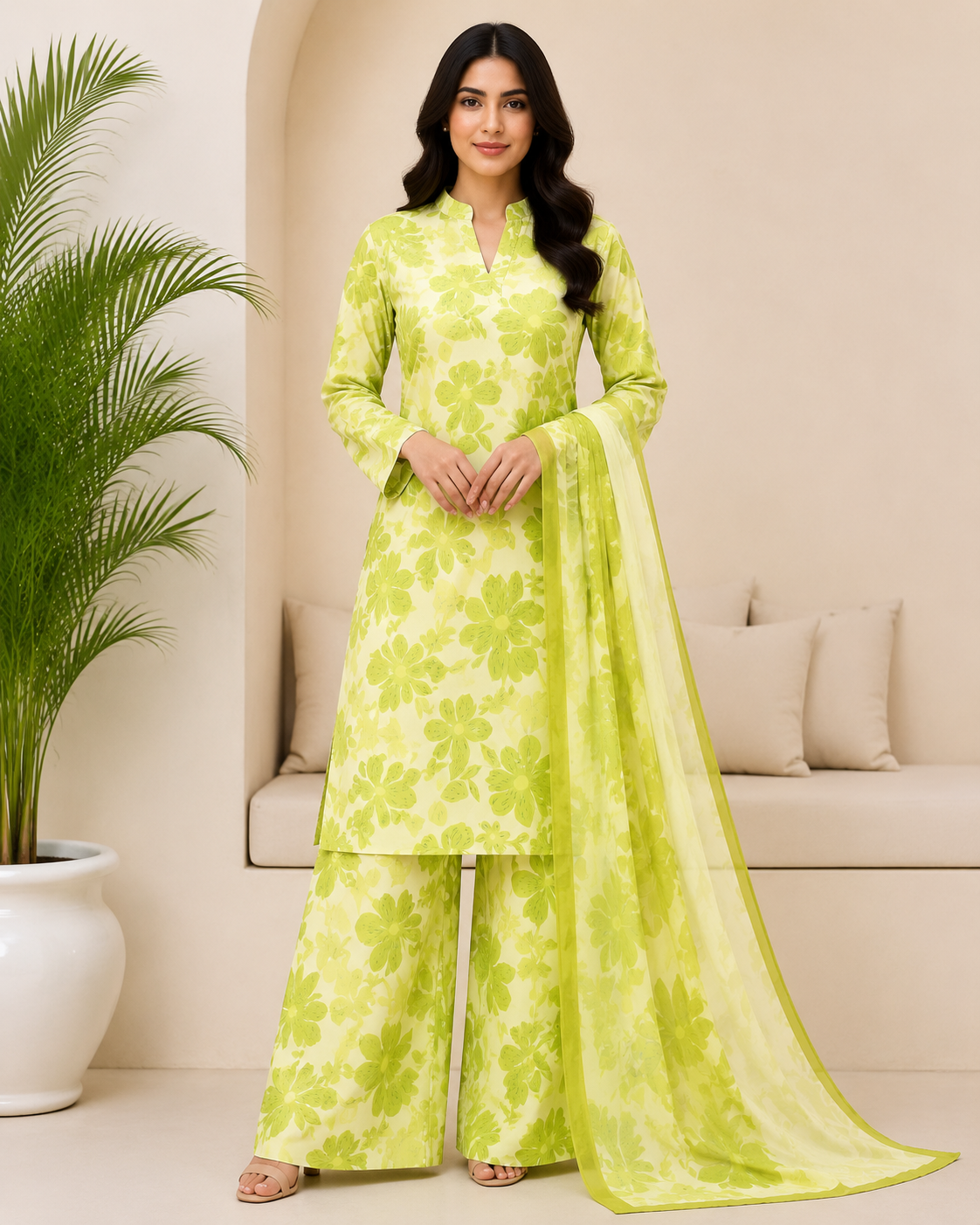 ITTIMAD TEXTILE VOL-2 – ALL-OVER SUIT WITH PURE BHAMPAR DUPATTA