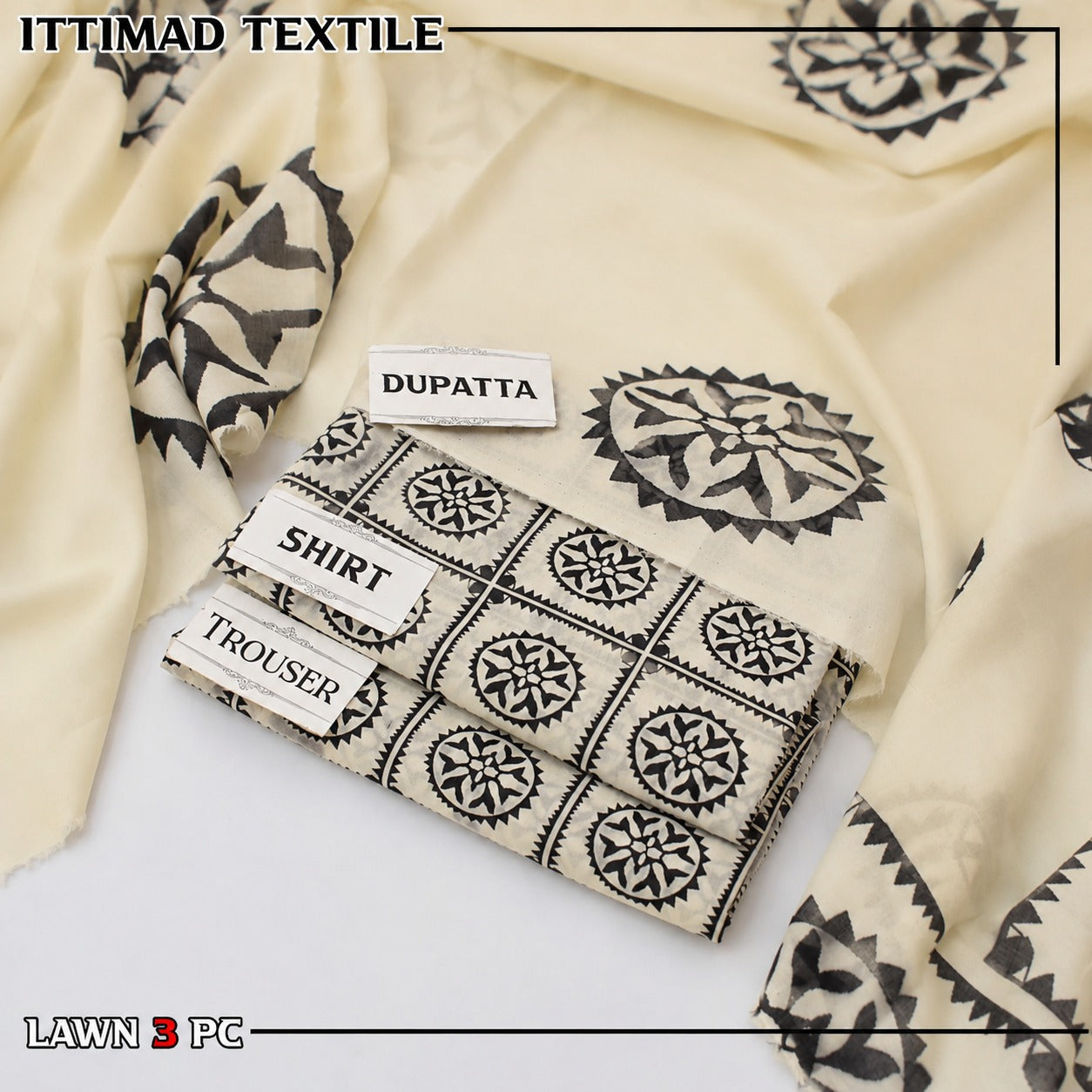 ITTIMAD TEXTILE VOL-4 Allover Suit with Soft Voil Lawn Dupatta