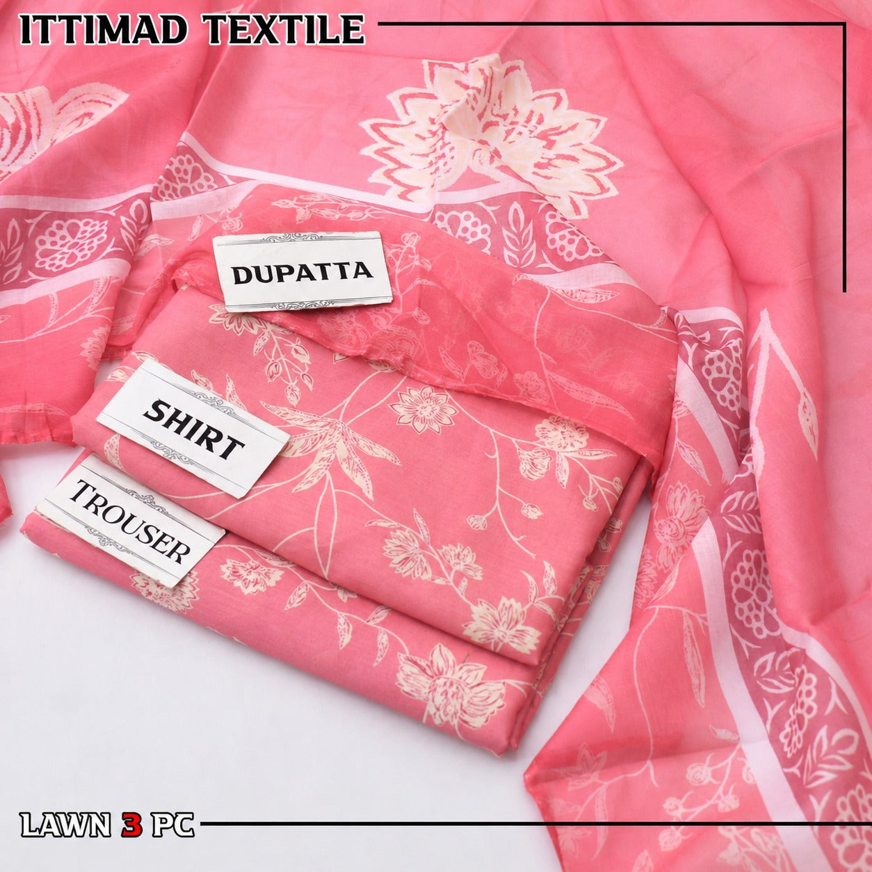 ITTIMAD TEXTILE VOL-4 Allover Suit with Soft Voil Lawn Dupatta